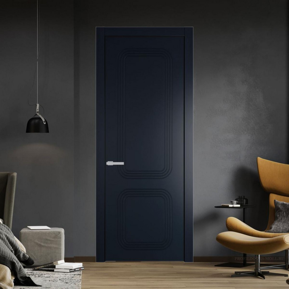 Межкомнатная дверь ProfilDoors 35 PW Нэви Блу Глухая