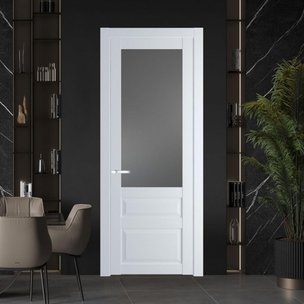Межкомнатная дверь ProfilDoors 2.5.3 PD цвет Вайт вставка Графит