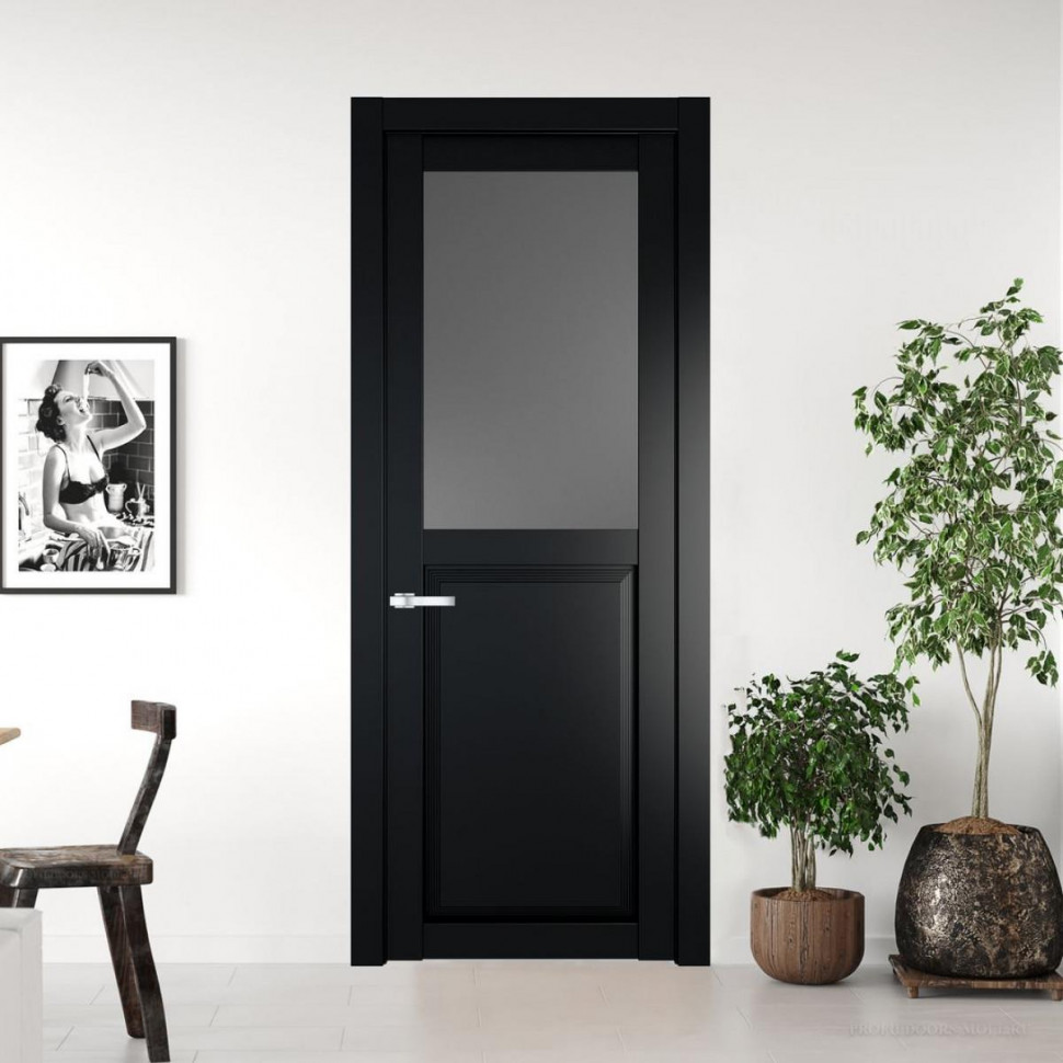 Межкомнатная дверь ProfilDoors 2.6.2 PD цвет Блэк вставка Графит