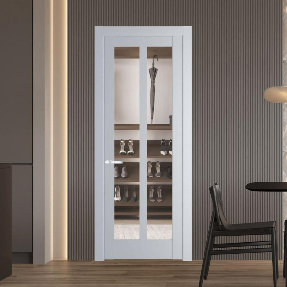 Межкомнатная дверь ProfilDoors 4.7.2 PD цвет Лайт Грей вставка Прозрачное