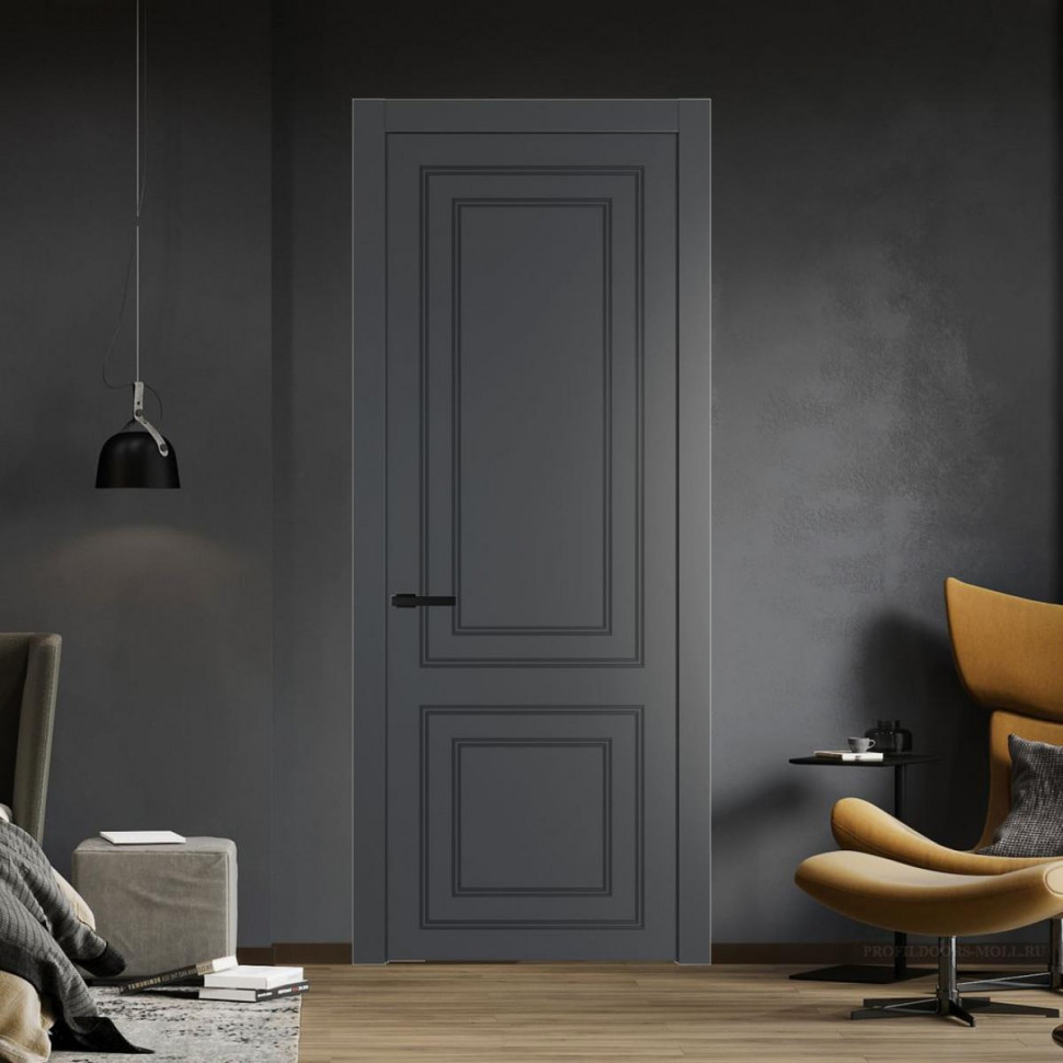 Межкомнатная дверь ProfilDoors 27 PW Графит Глухая
