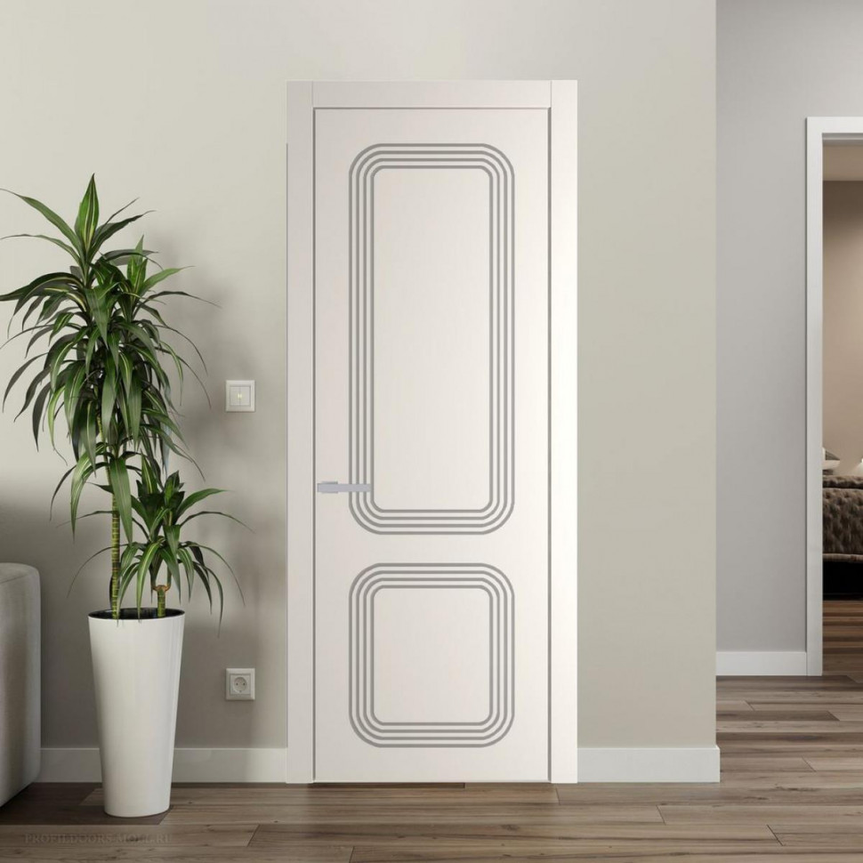 Межкомнатная дверь ProfilDoors 35 PW Перламутр белый Глухая