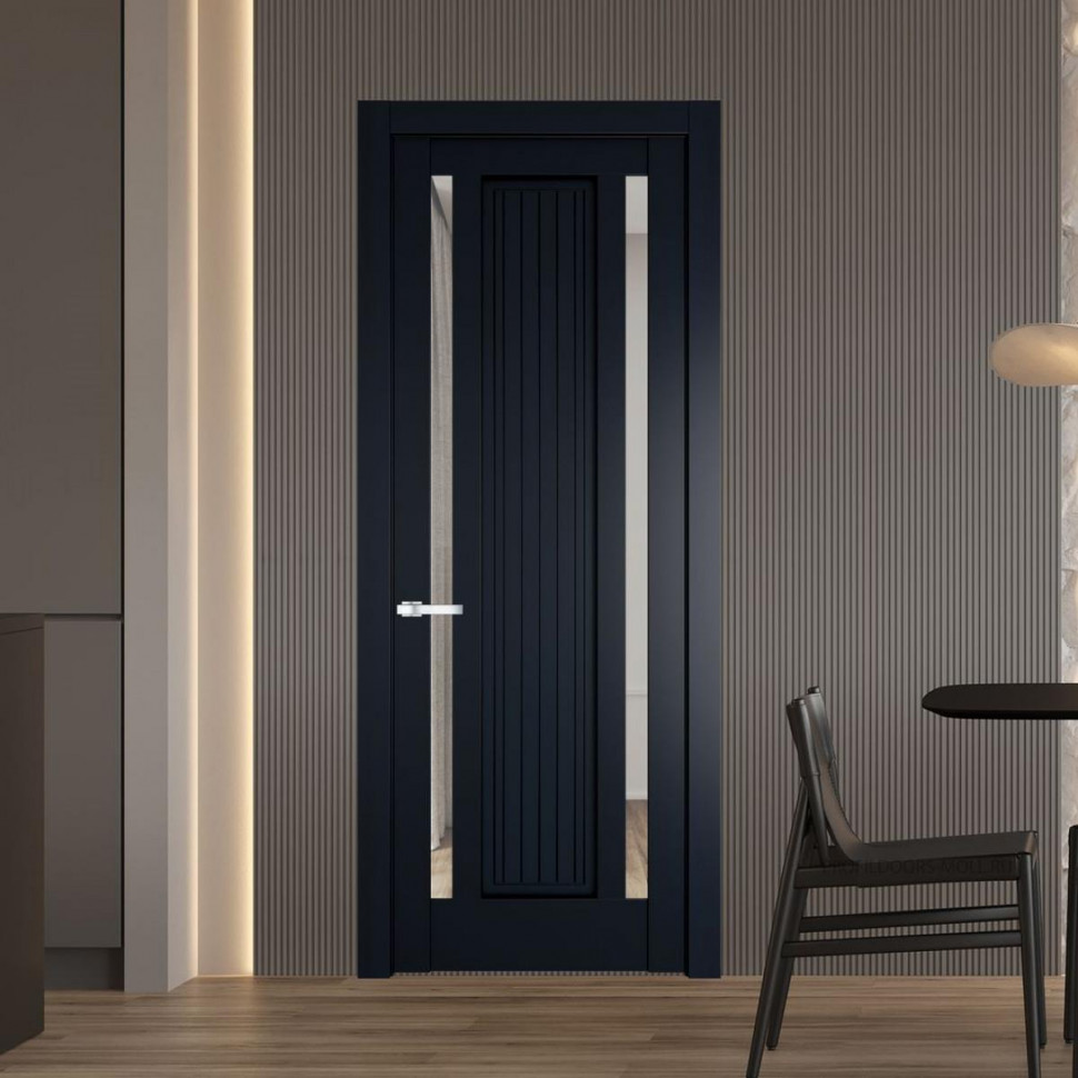 Межкомнатная дверь ProfilDoors 3.5.1PM Нэви Блу Прозрачное
