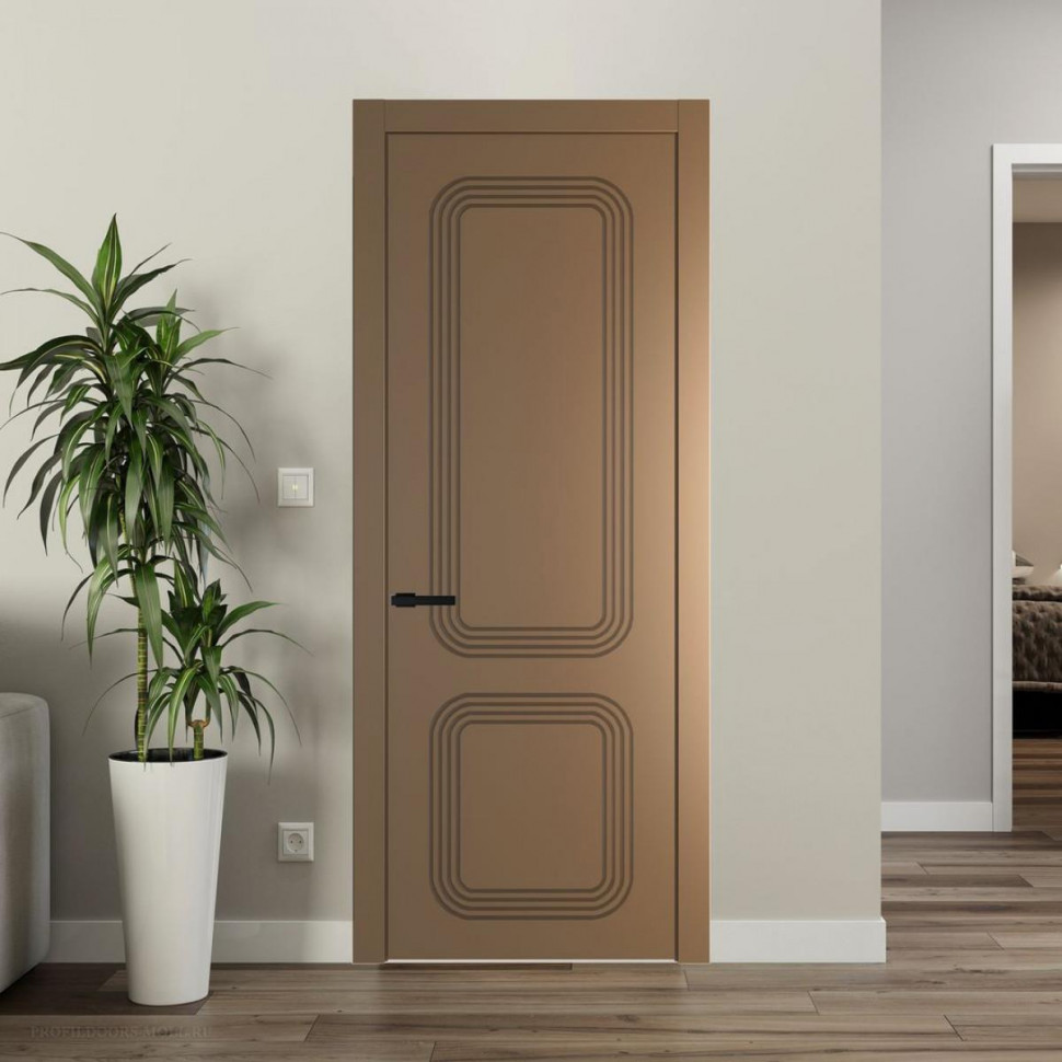 Межкомнатная дверь ProfilDoors 35 PW Перламутр золото Глухая