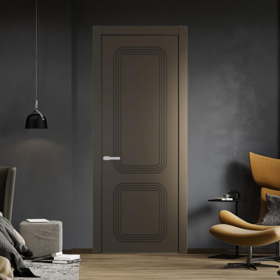 Межкомнатная дверь ProfilDoors 35 PW Перламутр бронза Глухая
