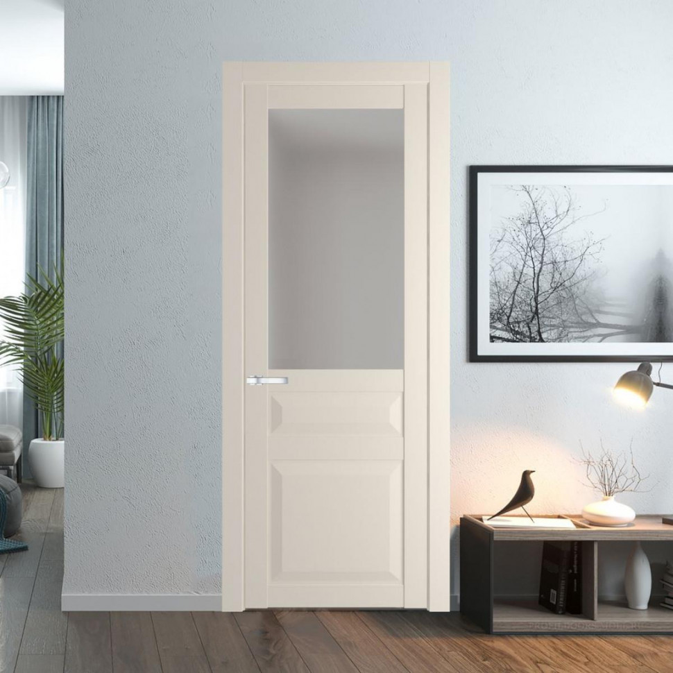 Межкомнатная дверь ProfilDoors 1.5.3 PD цвет Кремовая Магнолия вставка Матовое