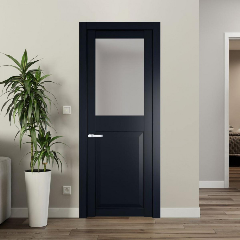 Межкомнатная дверь ProfilDoors 1.6.2 PD цвет Нэви Блу вставка Матовое