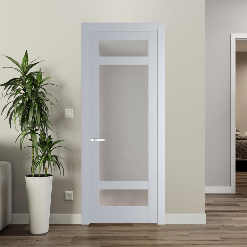 Межкомнатная дверь ProfilDoors 4.3.2 PD цвет Лайт Грей вставка Матовое
