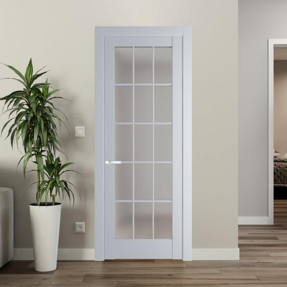 Межкомнатная дверь ProfilDoors 4.1.2 (р.15) PD цвет Лайт Грей вставка Матовое