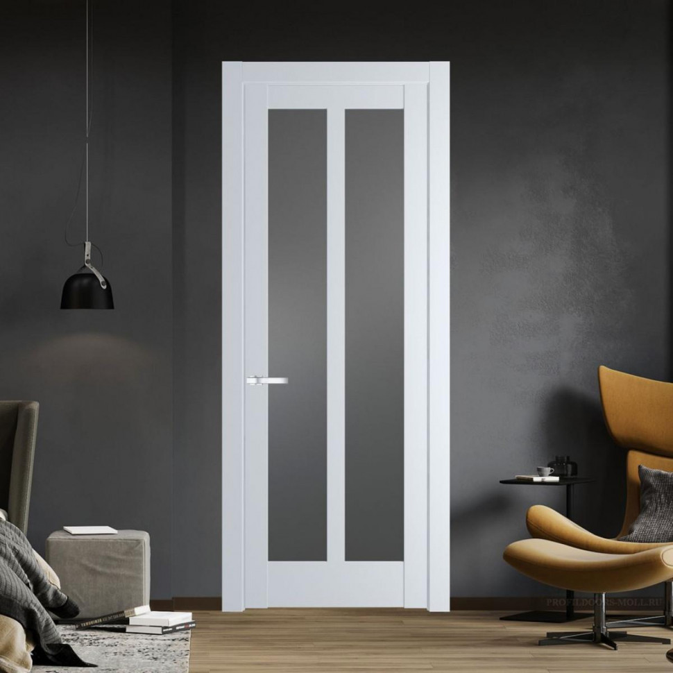 Межкомнатная дверь ProfilDoors 4.7.2 PD цвет Вайт вставка Графит