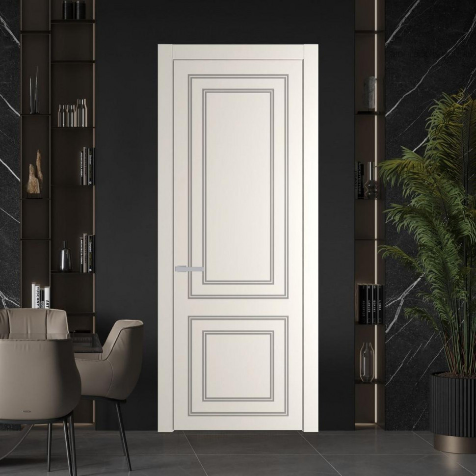 Межкомнатная дверь ProfilDoors 27 PW Перламутр белый Глухая