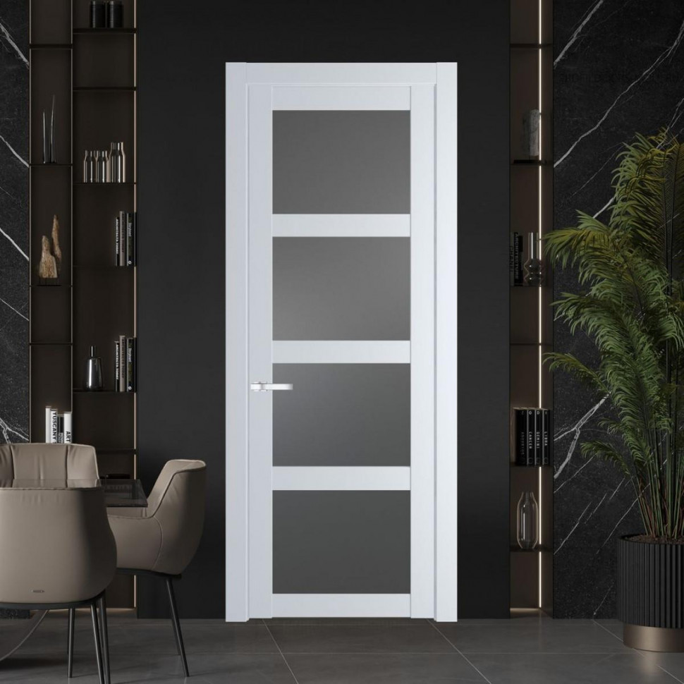 Межкомнатная дверь ProfilDoors 2.4.2 PD цвет Вайт вставка Графит