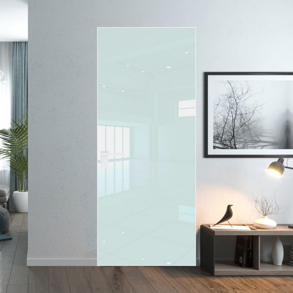 Межкомнатная дверь ProfilDoors 1 AGK цвет Lacobel Белый лак кромка Вайт