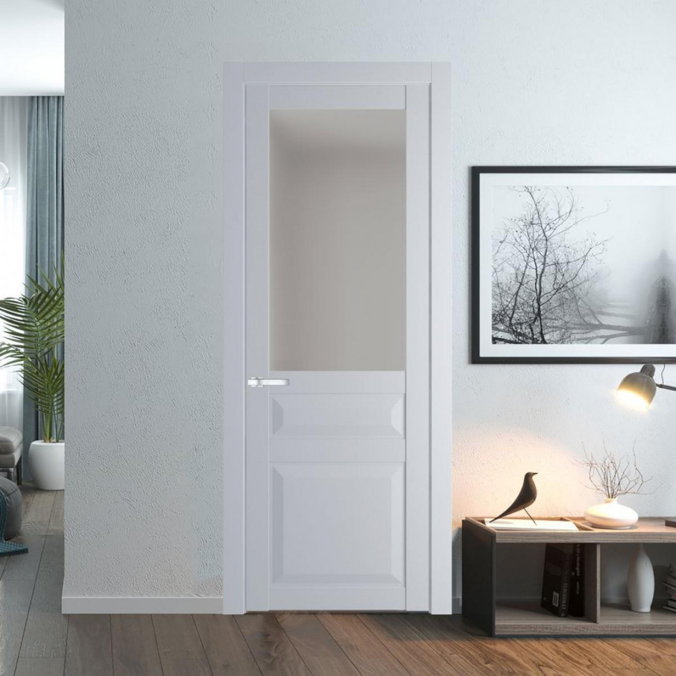 Межкомнатная дверь ProfilDoors 1.5.3 PD цвет Лайт Грей вставка Матовое