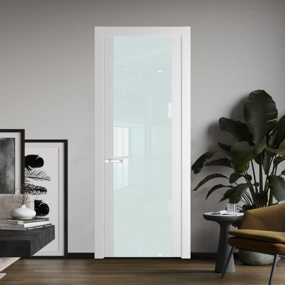 Межкомнатная дверь ProfilDoors 1.7P Крем Вайт Lacobel Белый лак