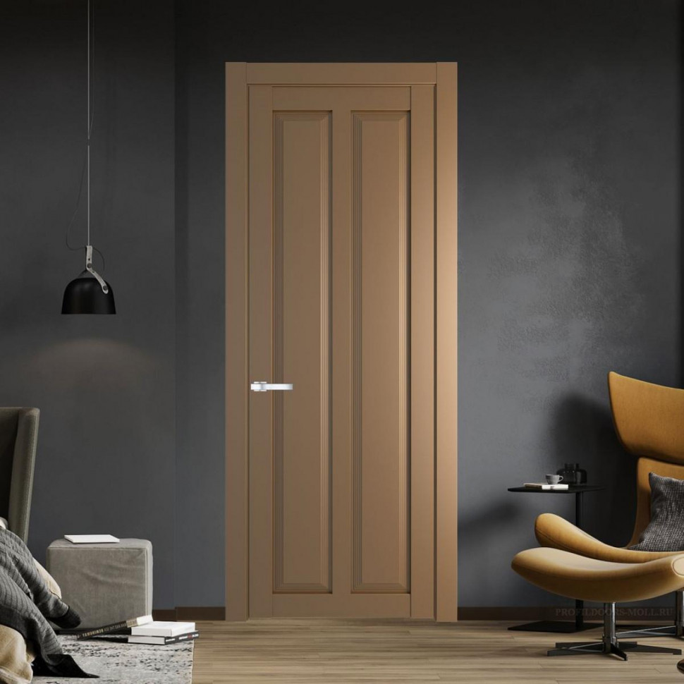 Межкомнатная дверь ProfilDoors 2.7.1 PD цвет Перламутр золото вставка Глухая