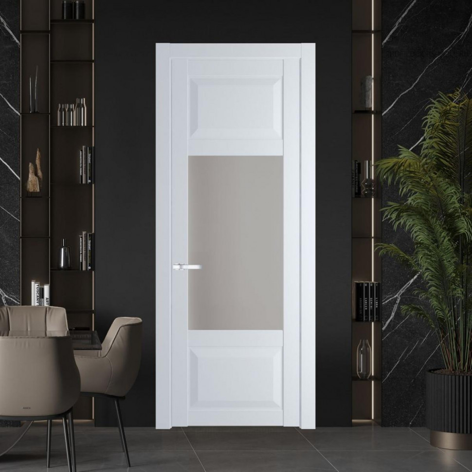 Межкомнатная дверь ProfilDoors 1.3.3 PD цвет Вайт вставка Матовое