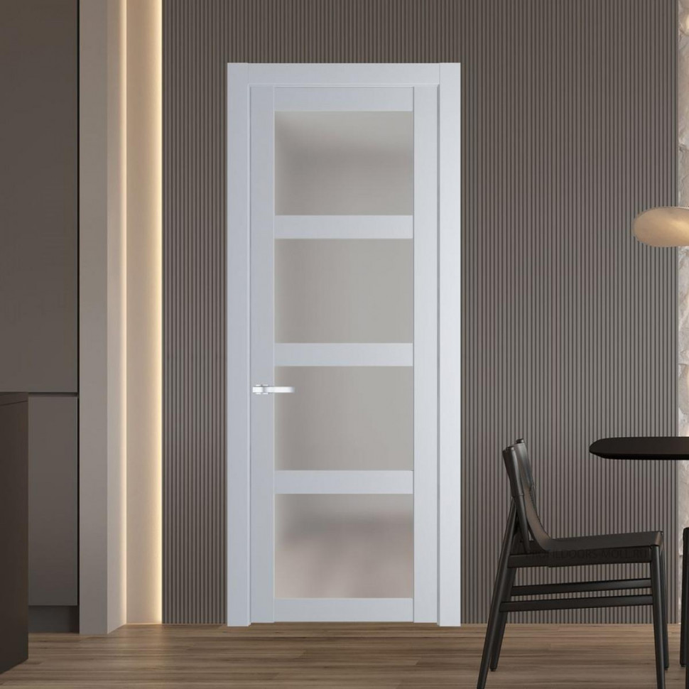 Межкомнатная дверь ProfilDoors 1.4.2 PD цвет Лайт Грей вставка Матовое