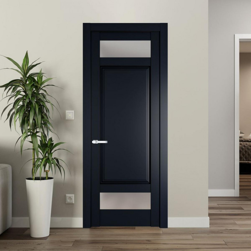 Межкомнатная дверь ProfilDoors 4.3.4 PD цвет Нэви Блу вставка Матовое