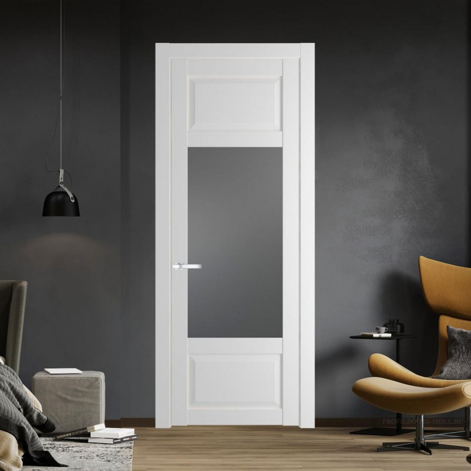 Межкомнатная дверь ProfilDoors 2.3.3 PD цвет Крем Вайт вставка Графит