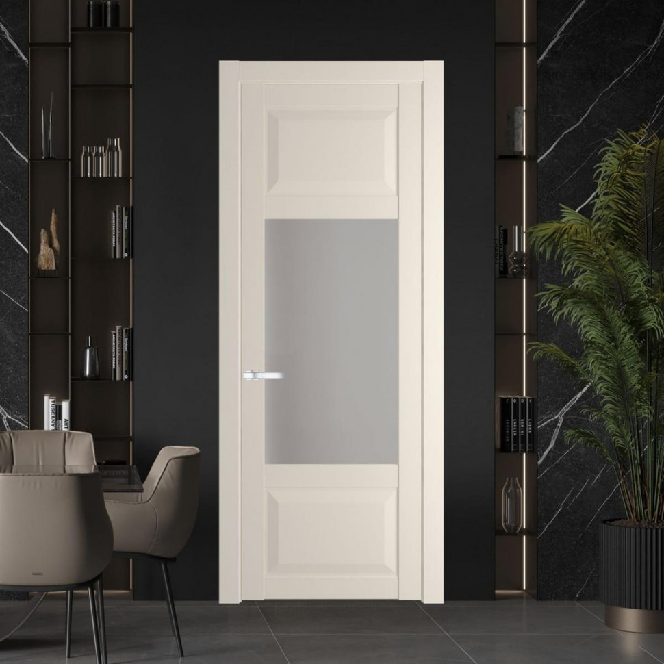 Межкомнатная дверь ProfilDoors 1.3.3 PD цвет Кремовая Магнолия вставка Матовое