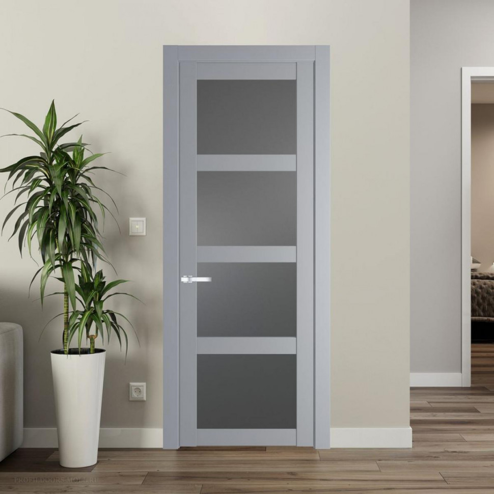Межкомнатная дверь ProfilDoors 2.4.2 PD цвет Смоки вставка Графит
