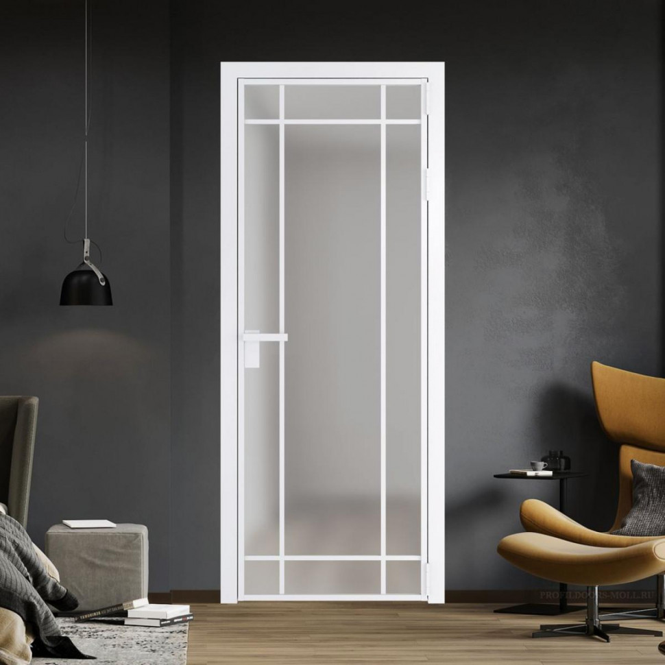 Межкомнатная дверь ProfilDoors 5 AG стекло Матовое цвет профиля Вайт