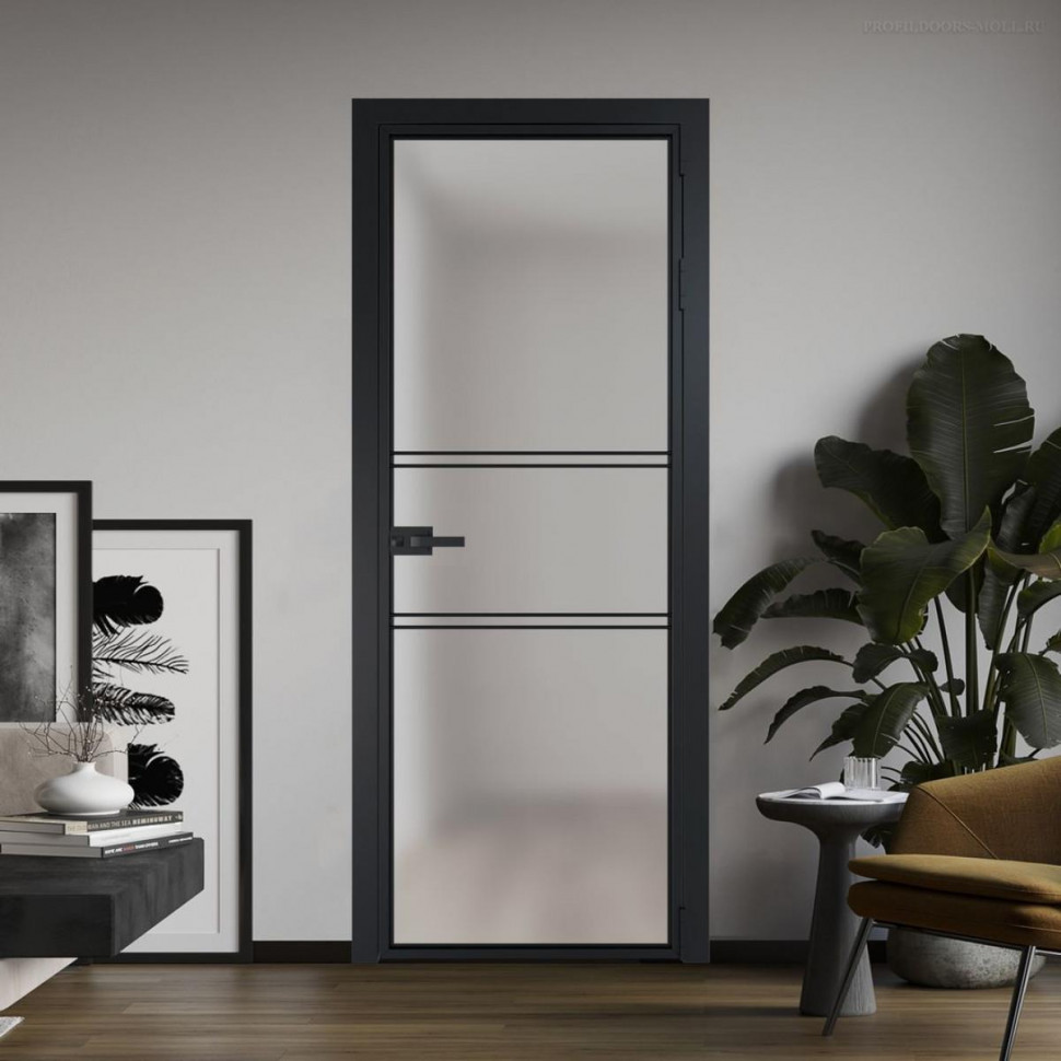 Межкомнатная дверь ProfilDoors 2 AX Матовое профиль Черный матовый