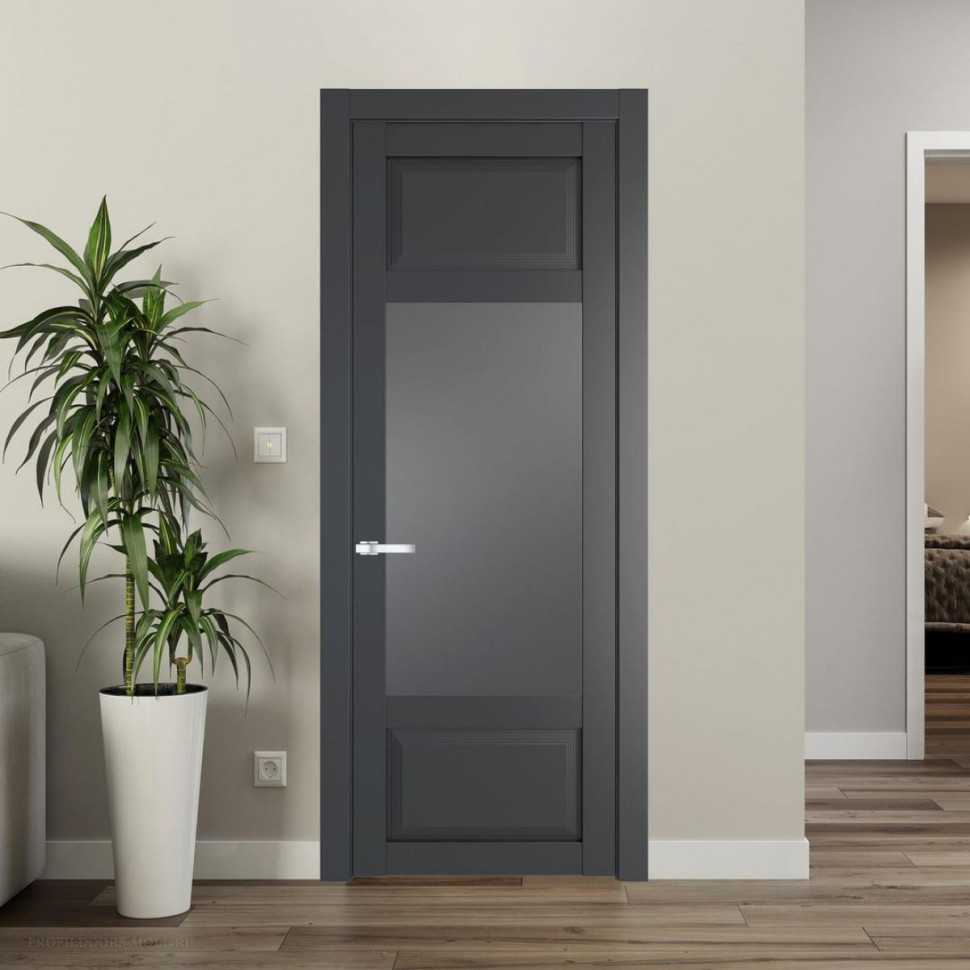 Межкомнатная дверь ProfilDoors 2.3.3 PD цвет Графит вставка Графит
