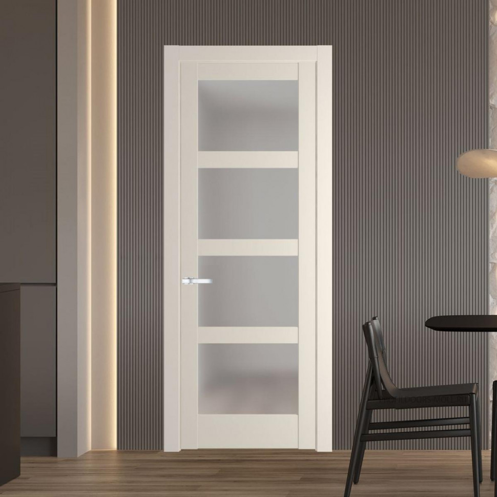 Межкомнатная дверь ProfilDoors 3.4.2 PD цвет Кремовая Магнолия вставка Матовое
