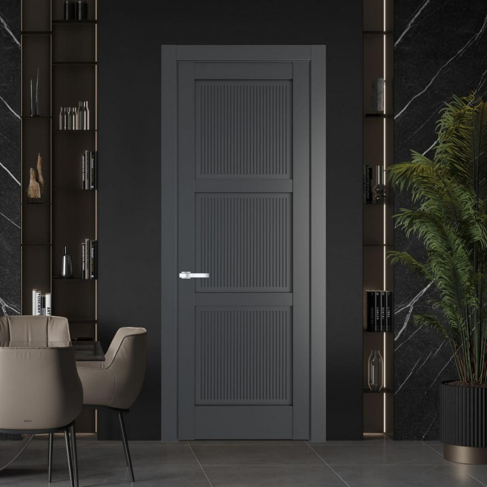 Межкомнатная дверь ProfilDoors 2.4.1 PM Графит Глухая