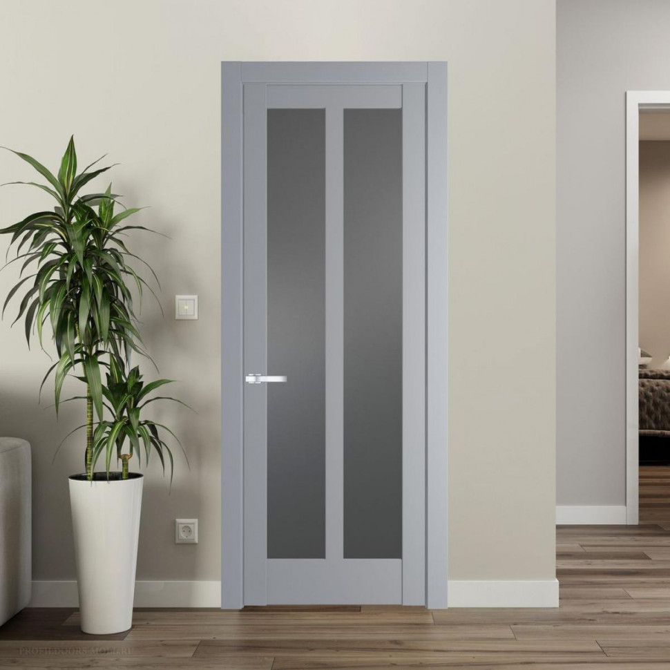 Межкомнатная дверь ProfilDoors 4.7.2 PD цвет Смоки вставка Графит