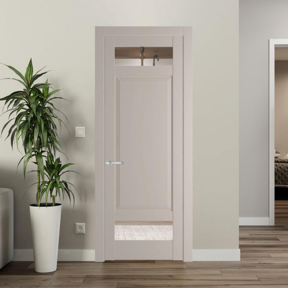 Межкомнатная дверь ProfilDoors 4.3.4 PD цвет Сэнд вставка Прозрачное
