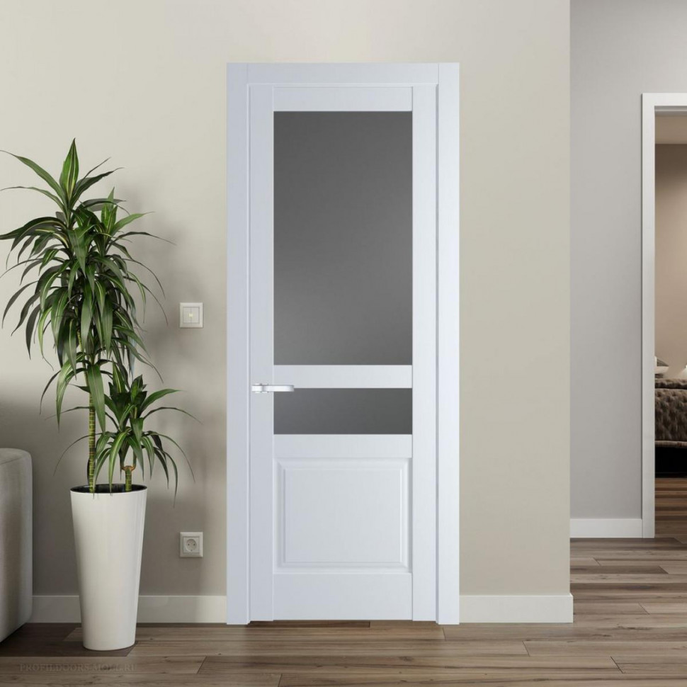 Межкомнатная дверь ProfilDoors 4.5.4 PD цвет Вайт вставка Графит