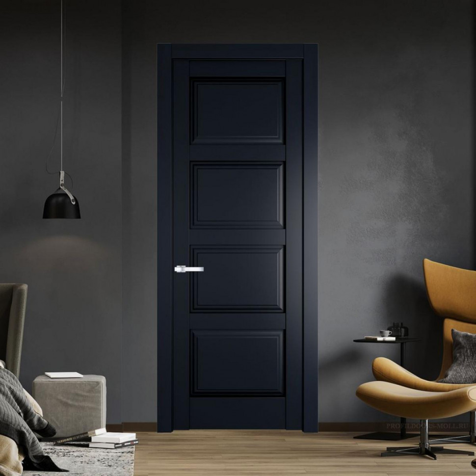 Межкомнатная дверь ProfilDoors 4.4.1 PD цвет Нэви Блу вставка Глухая