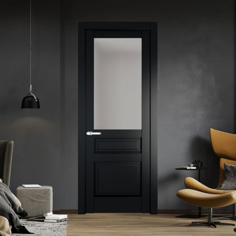 Межкомнатная дверь ProfilDoors 3.5.3 PD цвет Блэк вставка Матовое