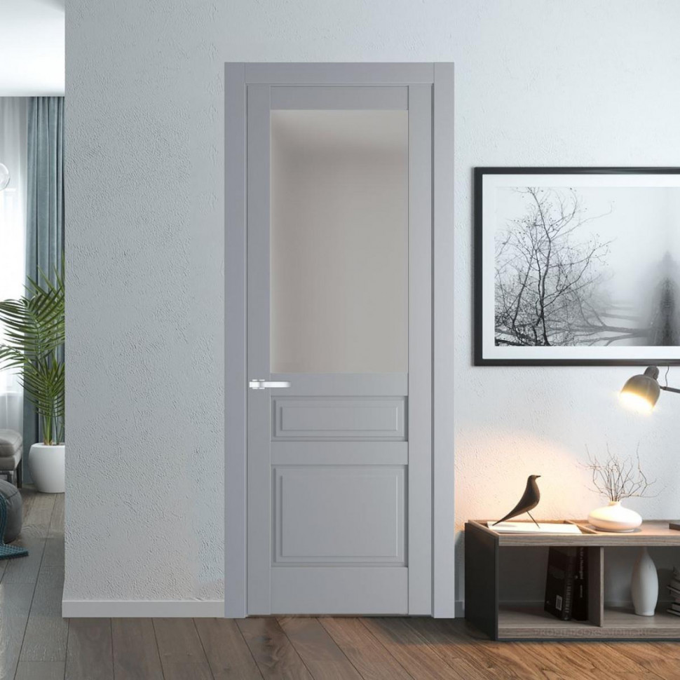 Межкомнатная дверь ProfilDoors 3.5.3 PD цвет Смоки вставка Матовое