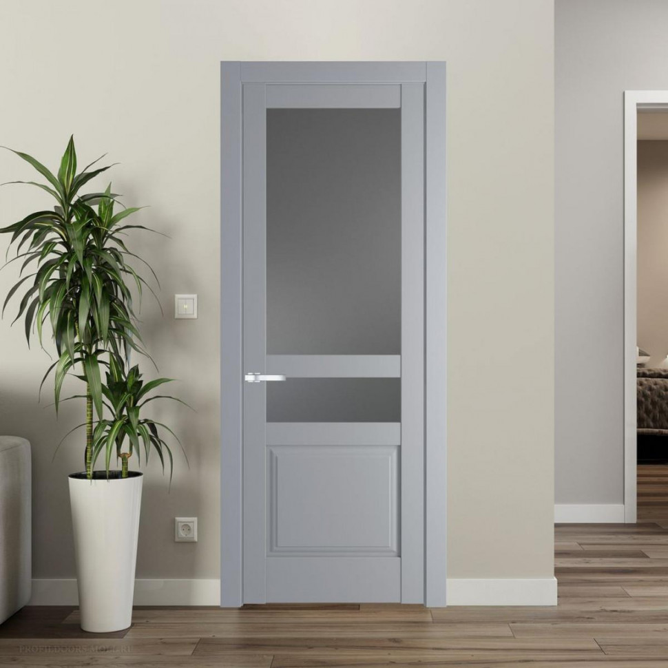 Межкомнатная дверь ProfilDoors 4.5.4 PD цвет Смоки вставка Графит