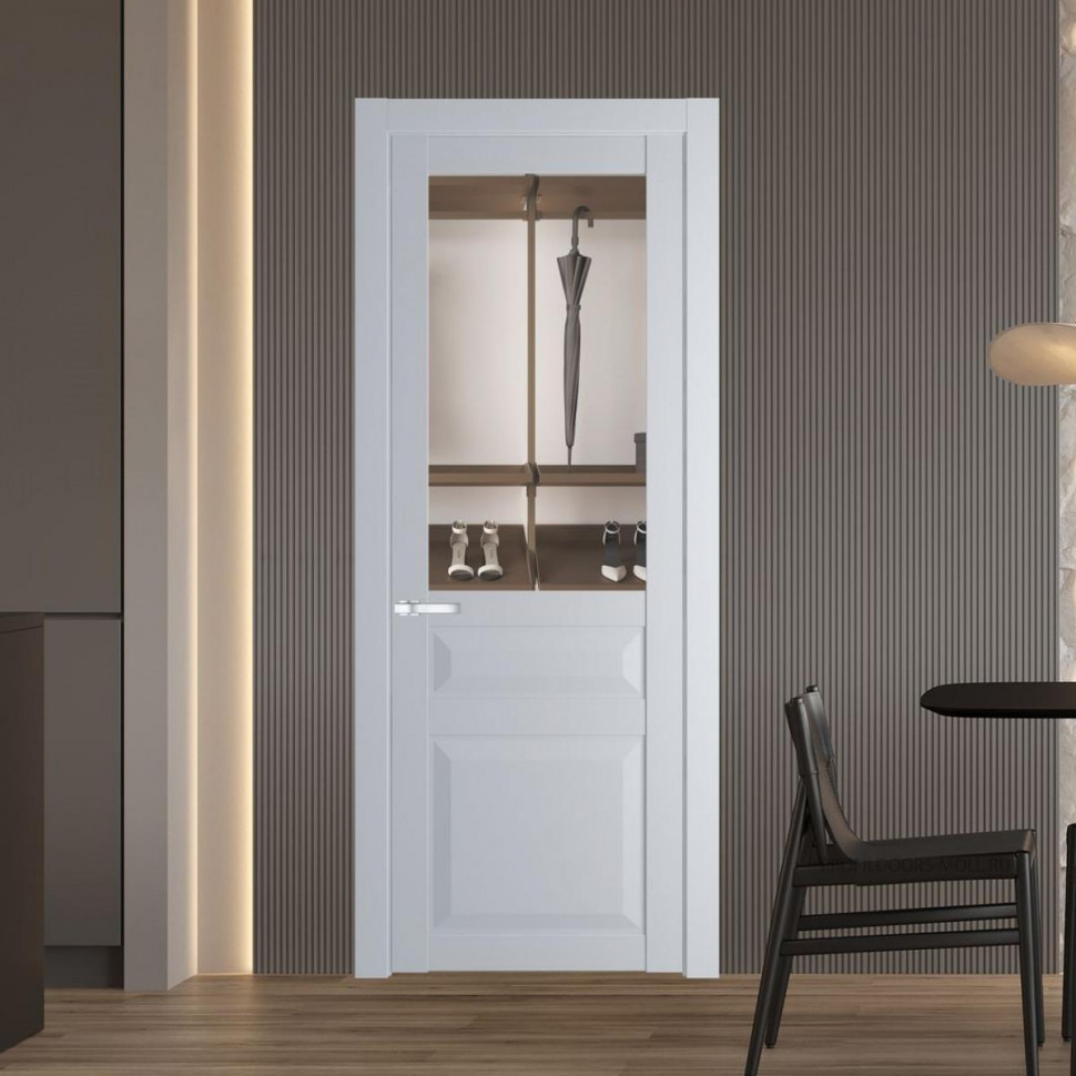Межкомнатная дверь ProfilDoors 1.5.3 PD цвет Лайт Грей вставка Прозрачное