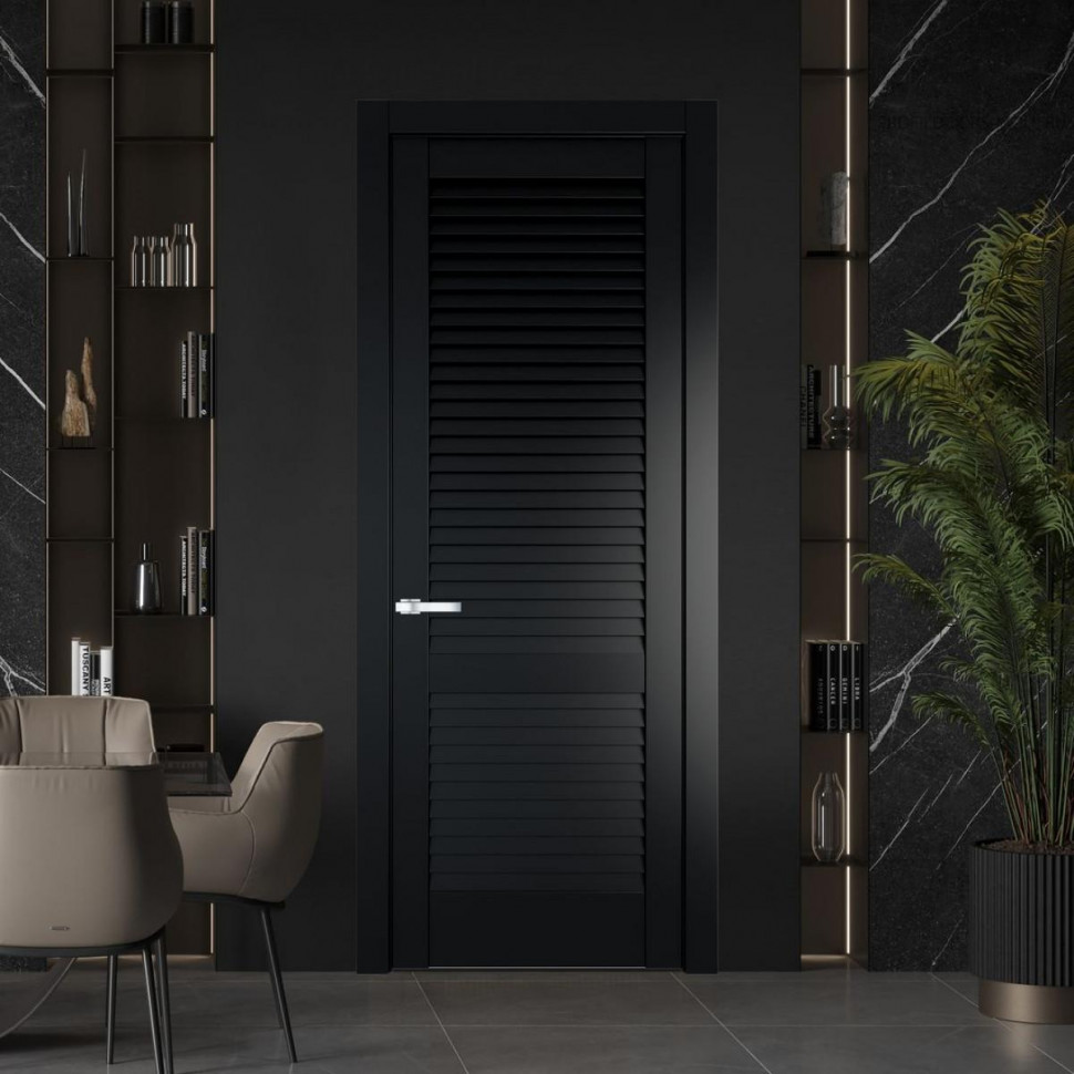 Межкомнатная дверь ProfilDoors 1.11P Блэк Глухая