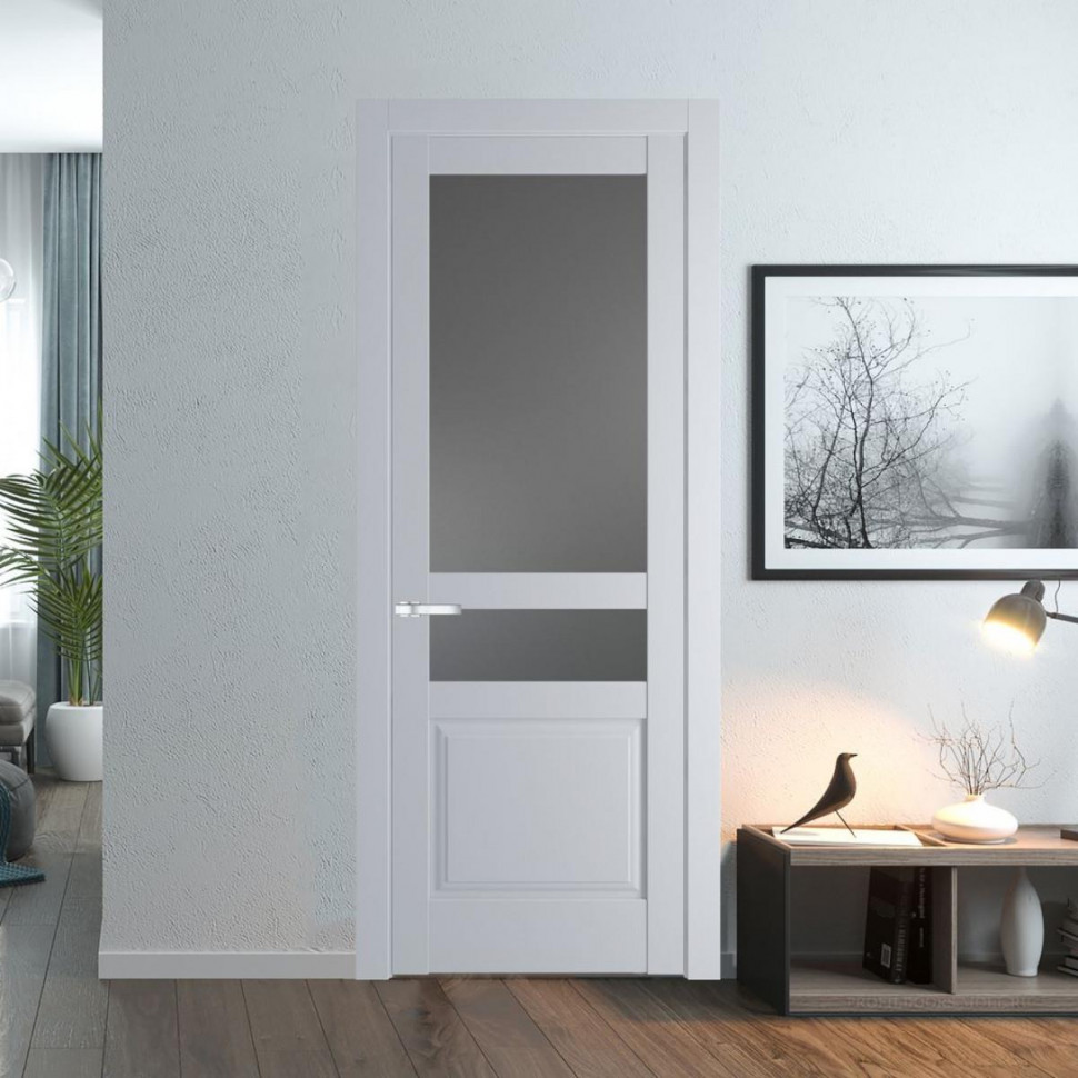 Межкомнатная дверь ProfilDoors 4.5.4 PD цвет Лайт Грей вставка Графит