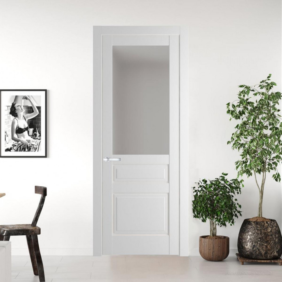 Межкомнатная дверь ProfilDoors 3.5.3 PD цвет Крем Вайт вставка Матовое