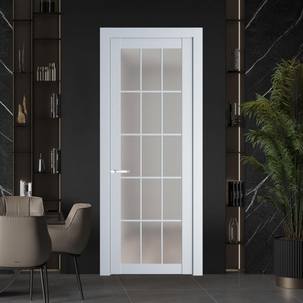 Межкомнатная дверь ProfilDoors 2.1.2 (р.15) PD цвет Вайт вставка Матовое