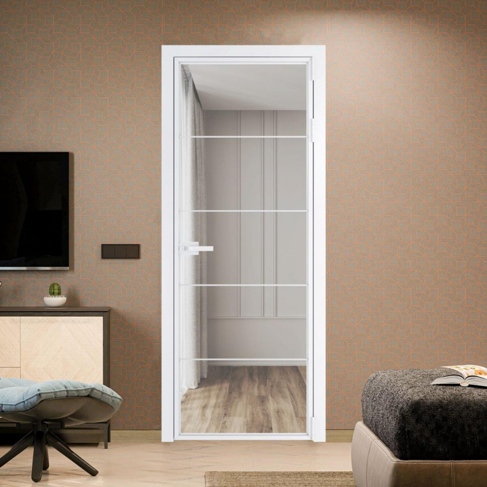 Межкомнатная дверь ProfilDoors 5 AX Прозрачное профиль Вайт