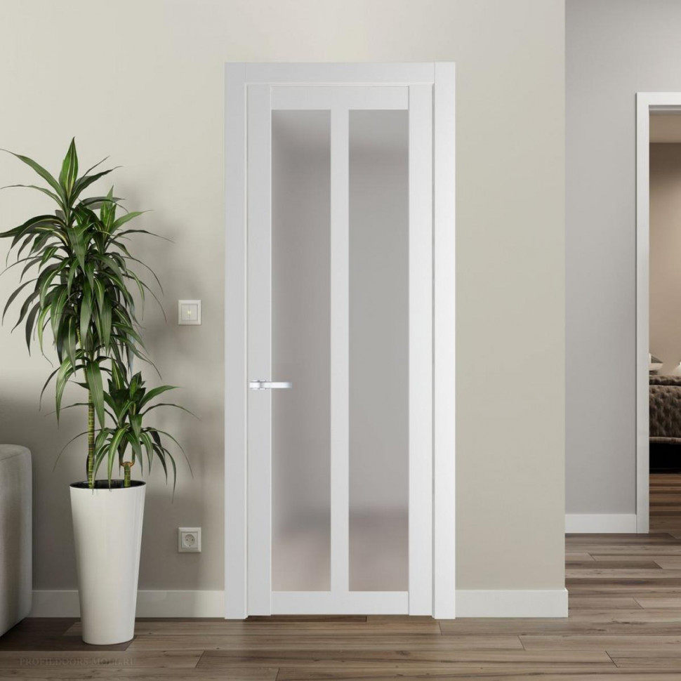 Межкомнатная дверь ProfilDoors 2.7.2 PD цвет Крем Вайт вставка Матовое