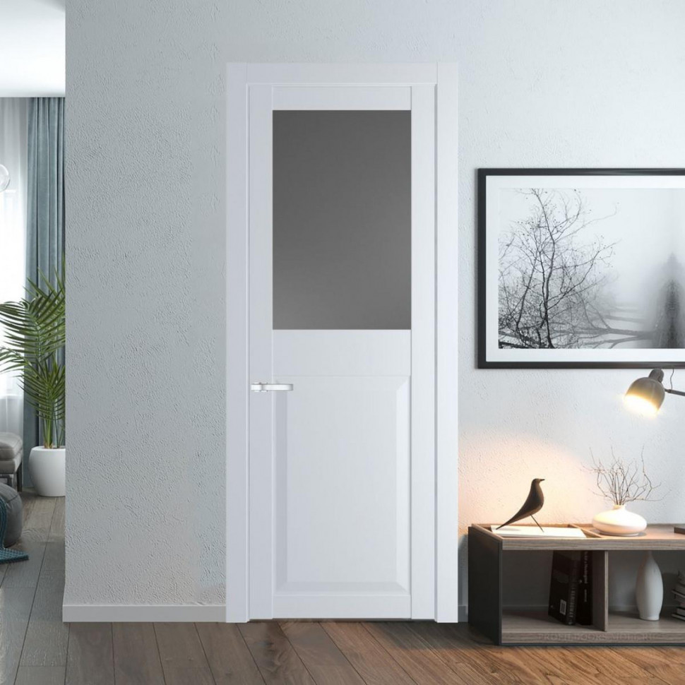 Межкомнатная дверь ProfilDoors 1.6.2 PD цвет Вайт вставка Графит