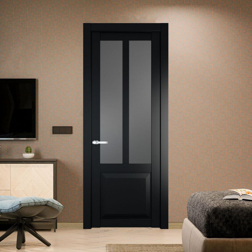 Межкомнатная дверь ProfilDoors 1.8.2 PD цвет Блэк вставка Графит