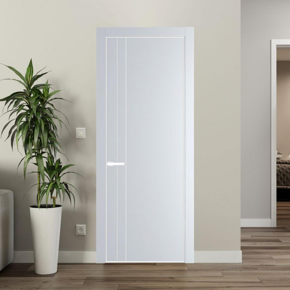Межкомнатная дверь ProfilDoors 12 PA Вайт с профилем Вайт
