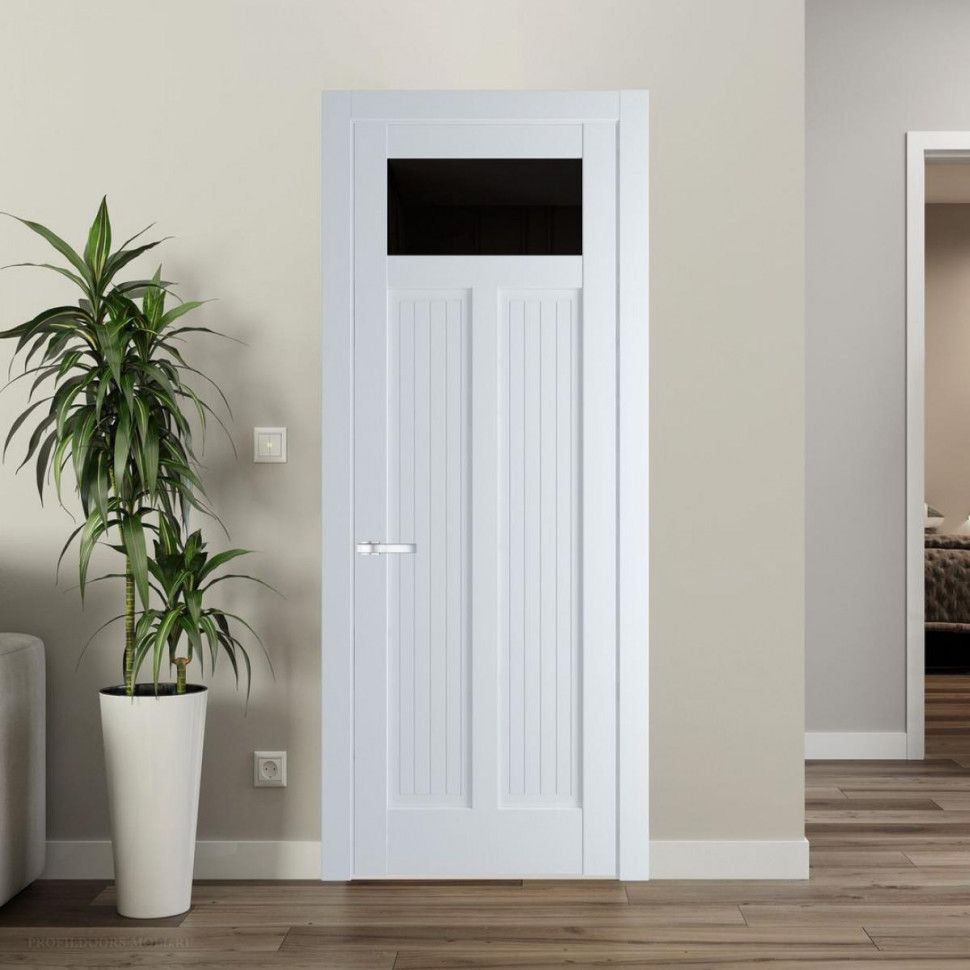 Межкомнатная дверь ProfilDoors 3.4.2PM Вайт Черное тонированное
