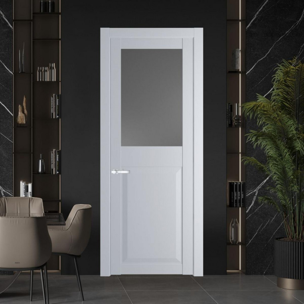 Межкомнатная дверь ProfilDoors 1.6.2 PD цвет Лайт Грей вставка Графит